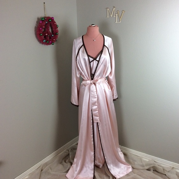 VTG VALENTINO STUNNING LOUNGE SET CHOCO &BUBBLEGUM - Picture 6 of 7